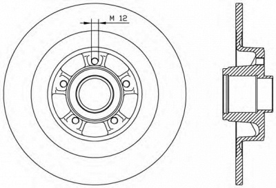 OPEN PARTS bda196210 -  Тормозной диск